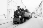 Mallet-Dampflokomotive E 206 der Westschweizer Jurabahn in La Chaux-de-Fonds