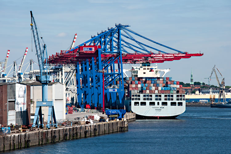 Hamburg Hafen Container Terminal Tollerort